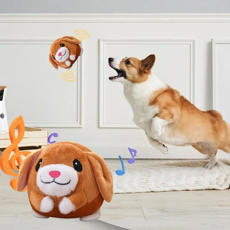 Pelota que rebota sola para perros pequeños y medianos