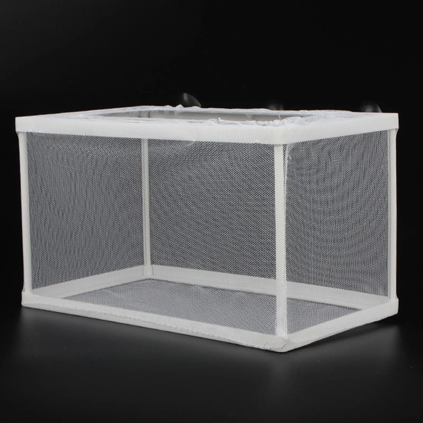 Fish Breeder Box with Suction Cups Hatchery Fish Hatching Mesh Breeding Isolation Net for Clownfish Aggressive Fishes Guppy