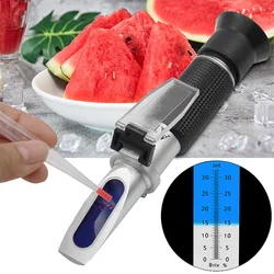 Refractómetro de azúcar portátil para frutas - Brix 0-32% ATC