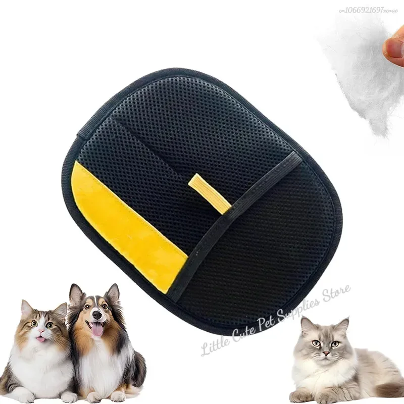 Guante de aseo para gatos y perros - Cepillo electrostático multiuso