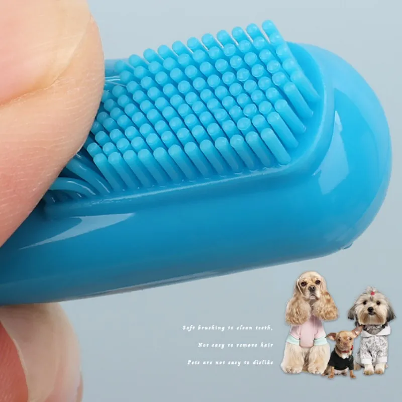 Cepillo de dientes para perros, 2 piezas, limpieza de dientes para perros, cepillos de dientes suaves para perros, masaje de limpieza Oral, juego de cepillos de dientes para gatos, productos para el cuidado de mascotas - imagen 2