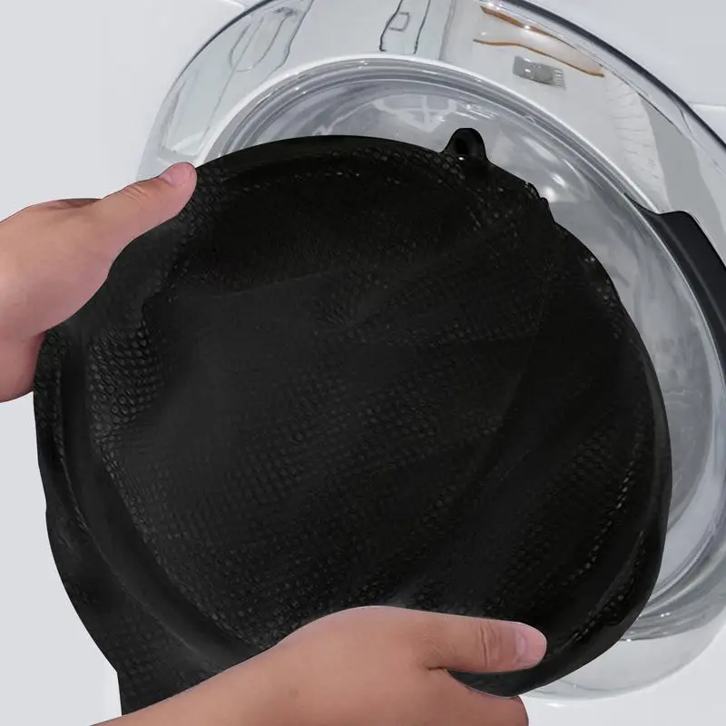 Cesta de malla para la colada, cesto clasificador de ropa sucia con 3 compartimentos, diseño plegable, con asa - imagen 4