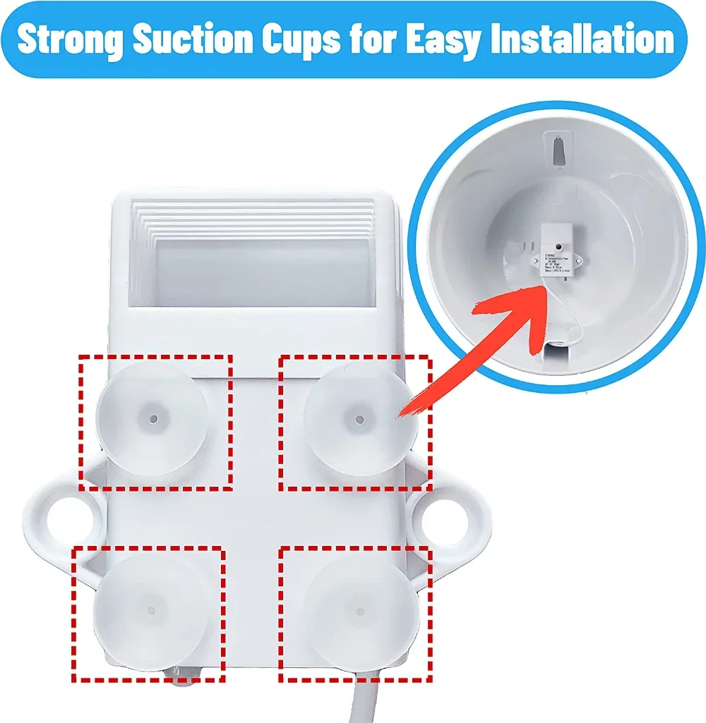 Bomba de agua con luz LED para mascotas, fuente de agua de 5V con USB, accesorios de Motor de repuesto para gatos, tazón para beber, dispensador de agua para perros - imagen 5