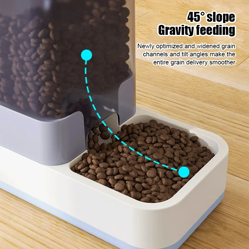 Alimentador automático para mascotas, dispensador de agua potable, tazón de comida para mascotas, alimentador inteligente reutilizable para mascotas, máquina de alimentación automática para gatos y perros - imagen 5