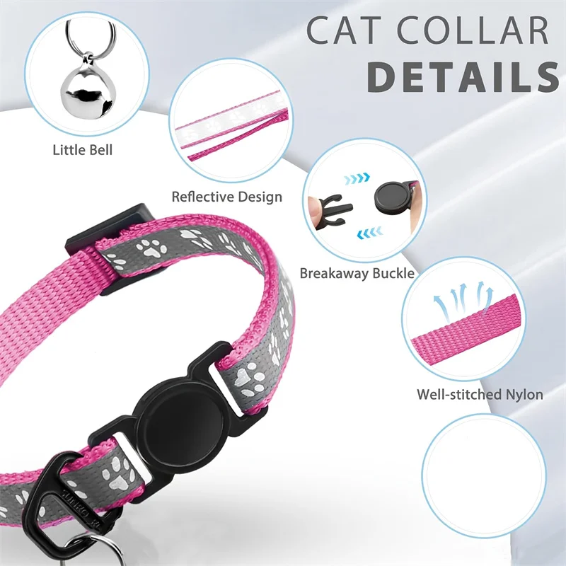 Collar reflectante con placa identificativa para gato y perro - imagen 3