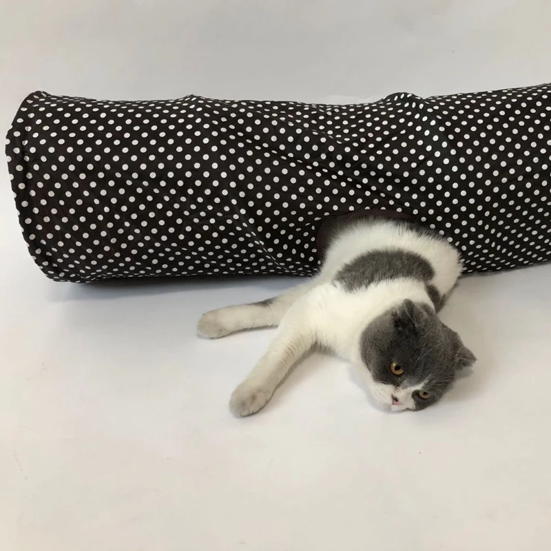 Cawayi Kennel túnel para gatos, tubo plegable para mascotas, juguete de juego para interiores y exteriores, juguetes para cachorros de gatito para rompecabezas, ejercicio, entrenamiento oculto - imagen 3