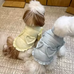 Abrigo cálido de terciopelo para gatos y perros pequeños - Corazón