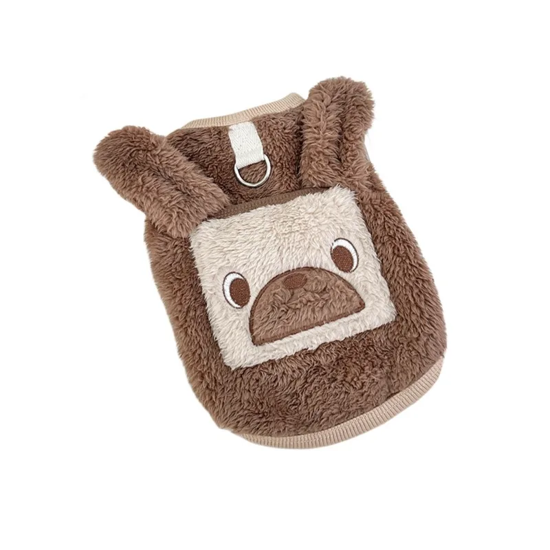 Ropa de invierno Ins, suéter de oso de peluche de peluche, ropa bonita cálida para mascotas, ropa Schnauzer, ropa para cachorros, ropa de diseñador para perros - imagen 5