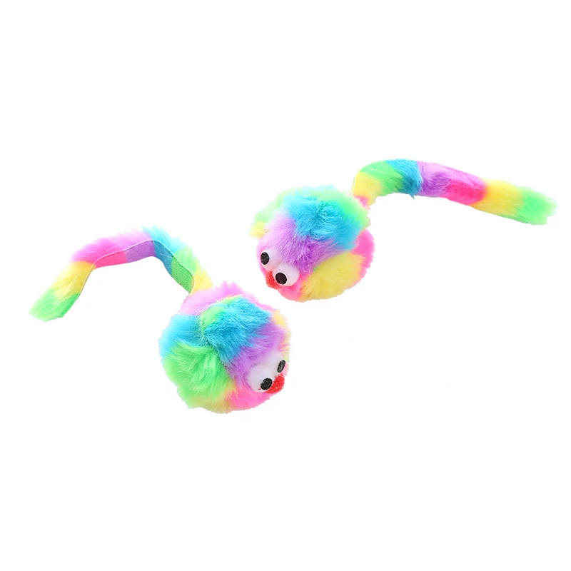 El nuevo juguete de ratón de peluche Rainbow Rabbit incluye suministros interactivos para mascotas resistentes a mordeduras de Rattonita - imagen 3