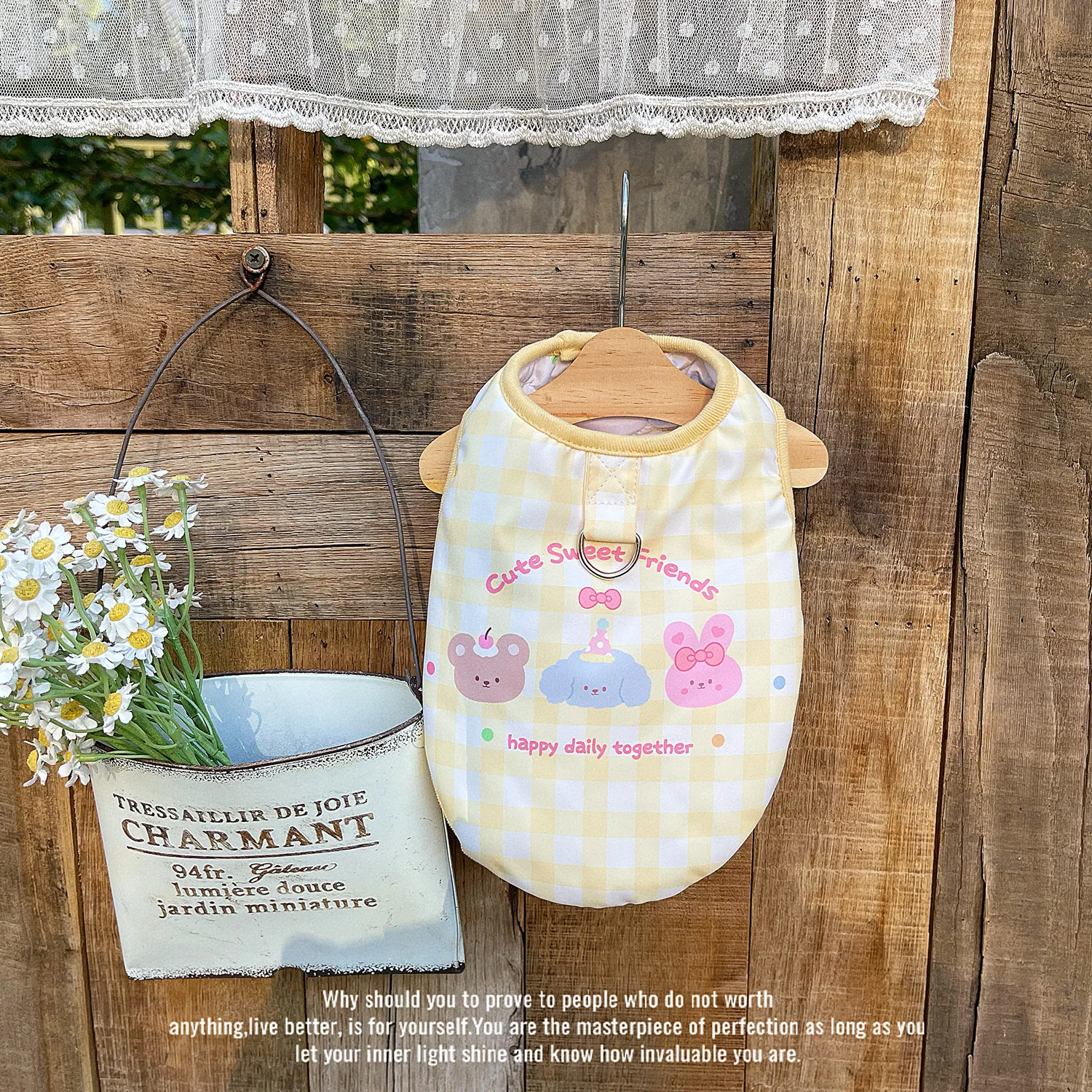 Abrigo a cuadros de otoño e invierno para mascotas, chaleco doble de doble cara cálido para gatos, ropa para perros pequeños, ropa para cachorros - imagen 2