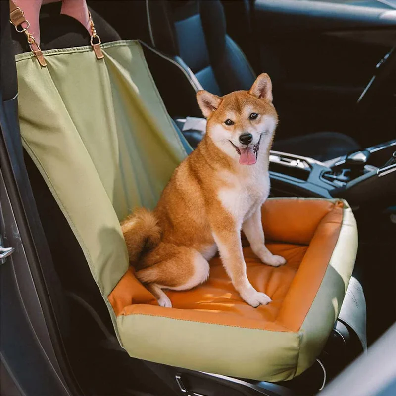 Funda impermeable para asiento de coche para perros, nido de viaje para mascotas, alfombrilla para coche, cestas antisuciedad para gatos, cama para perros medianos y pequeños, para asiento de coche, invierno
