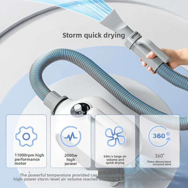 Soplador inteligente de alta potencia para mascotas, tienda de mascotas, máquina de soplado de agua, reducción de ruido, productos de aseo de iones negativos, accesorios - imagen 2