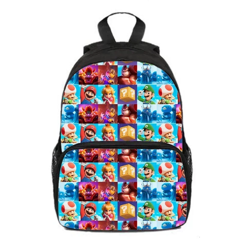 Mochila escolar de Super Marios Bros, figura de Anime, Luigi, mochila de dibujos animados para guardería primaria, juguete de regalo de Navidad, novedad de 2024 - imagen 2