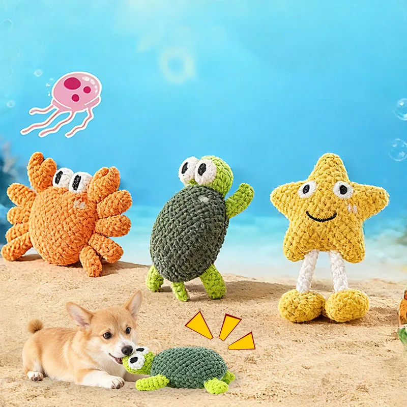 Juguete para perros de peluche - mordida resistente y limpieza dental - imagen 2