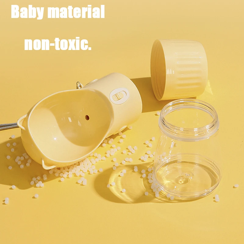 Botella de agua para perros, bebedero portátil para cachorros, alimentador de comida para perros pequeños y medianos, gatos, suministros para mascotas Corgi Beagle a prueba de fugas al aire libre - imagen 2