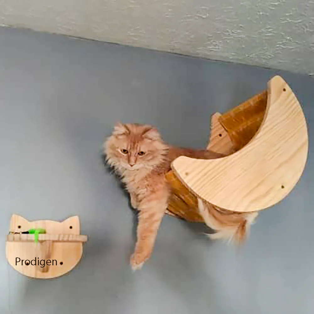 Cuerda de Sisal montada en la pared, marco de escalada para gatos, tabla de agarre, casa de árbol para gatos, cama, torre, columna, plataforma de pared para gatos, muebles para mascotas - imagen 4