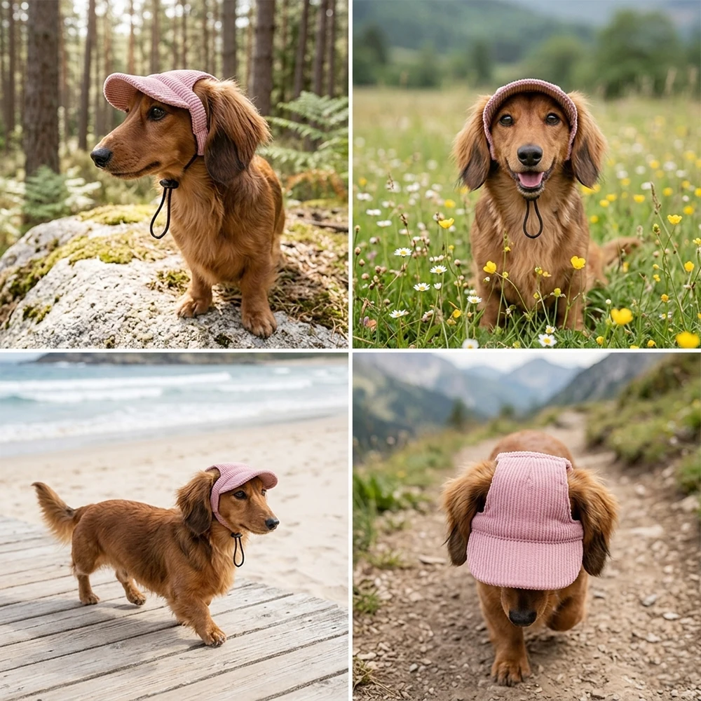 Gorra protección solar perro transpirable ajustable con sombra - imagen 5