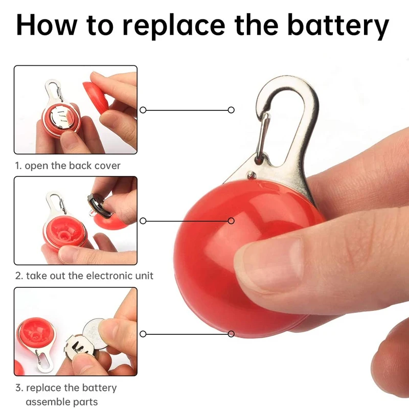 Collar con luces LED luminosas para perro y gato, colgante, luces de seguridad coloridas para caminar por la noche, accesorios para mascotas - imagen 2