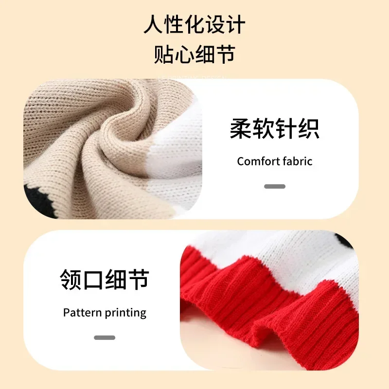 Nueva ropa para gatos, disfraces de Halloween para perros, suéter de Navidad de cuello alto tejido para otoño e invierno, disfraces - imagen 4