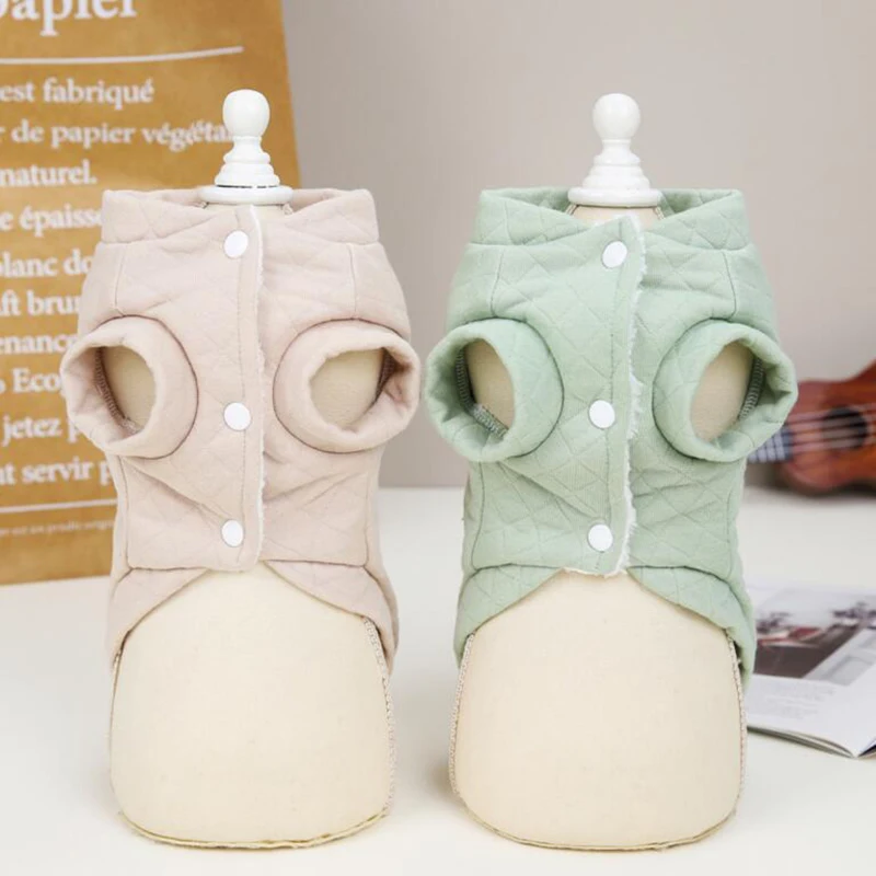 Ropa cálida para mascotas con patrón de oso para perros pequeños, chaleco para cachorros y gatos, traje para Bulldog Francés, chaqueta para Chihuahua, abrigo Yorkie - imagen 4