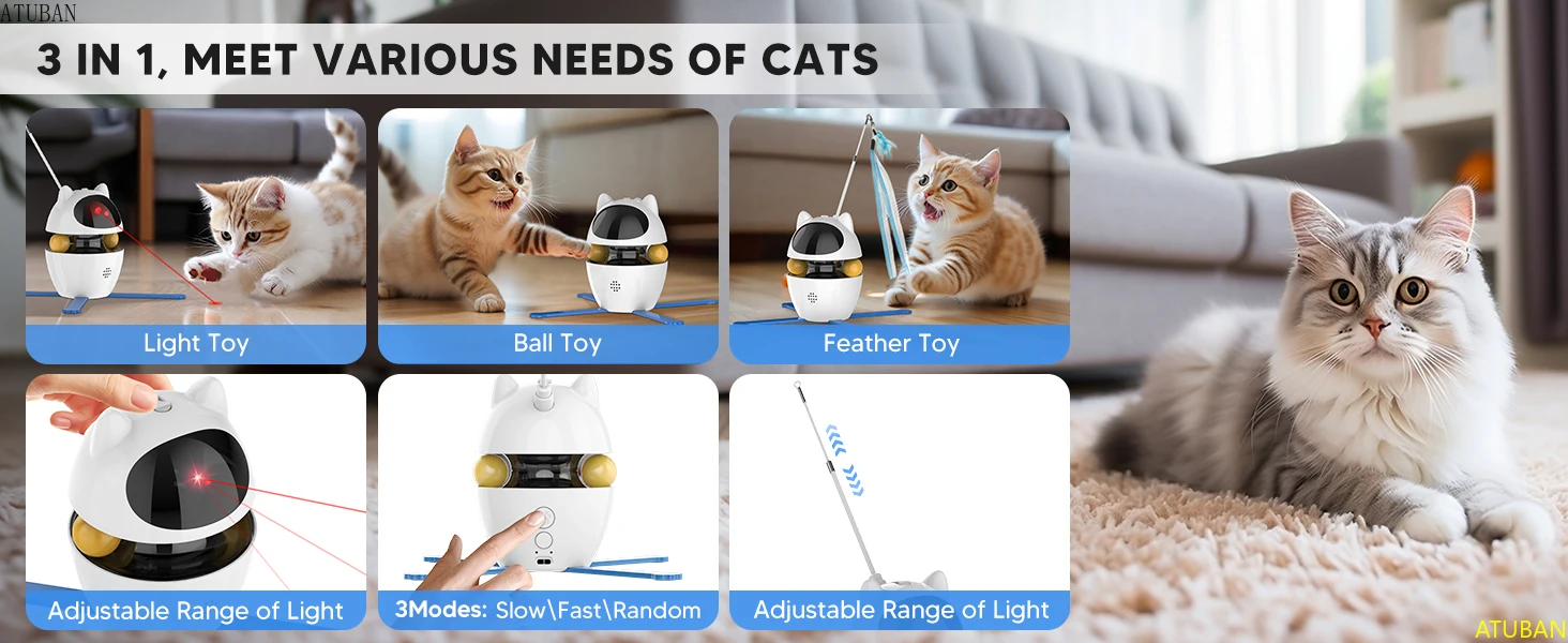 cat toy automatic laser feather