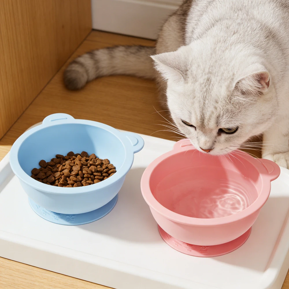 Plato de silicona antideslizante con succión para gatos y perros pequeños - imagen 2