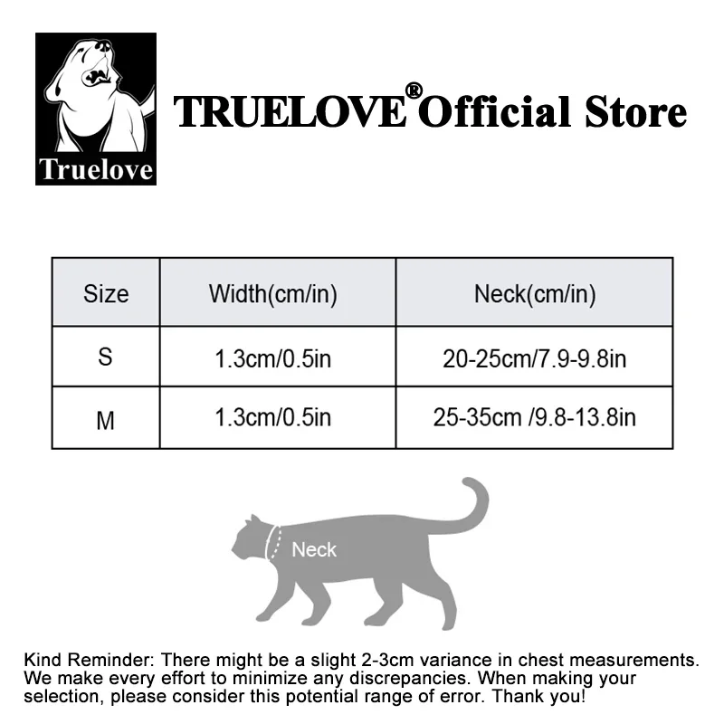 Truelove-Collar elástico para gato, correa de fácil Control, Material suave, ligero, a la moda, para perros pequeños, producto para gato, TLC5313 - imagen 3