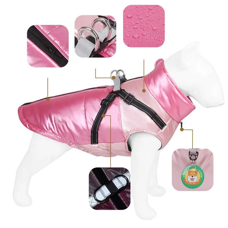 Chaleco cálido para perros, ropa para Chihuahua Pug, chaqueta para perros, abrigo para perros de otoño e invierno, traje para perros pequeños y medianos - imagen 2
