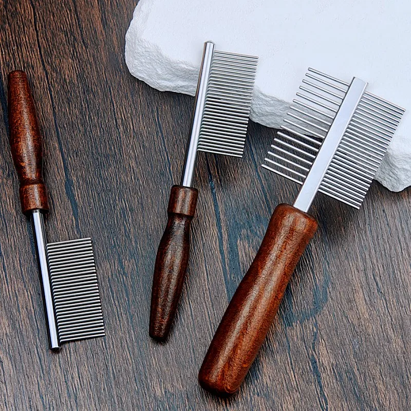 Cepillo de madera mini 2 en 1 – Limpieza facial gatos y aseo perros - imagen 3