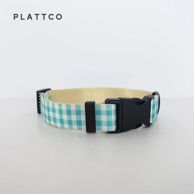 Correa para collar de perro PLATTCO diseñada para GRASS PLAID grande, mediano y pequeño combina inteligentemente con hebilla de plástico y aleación de zinc PDC306 - imagen 2