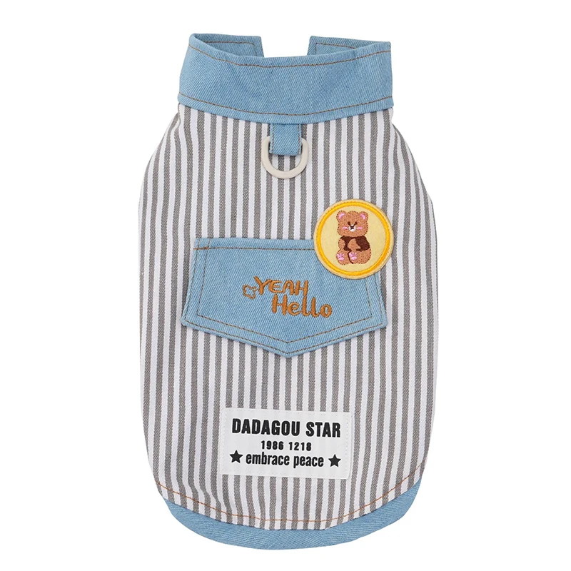 Chaleco vaquero rayado para Yorkshire y perros pequeños – Verano - imagen 2