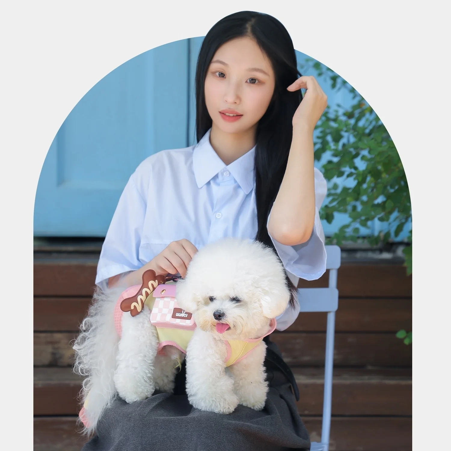 Portabebés y arnés para mascotas 2 en 1 con juego de correa para perros pequeños, bolsa transportadora de cara suave para mascotas, bolsa con eslinga para transportar mascotas, bolsa con arnés para mascotas - imagen 2