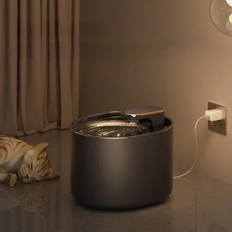 Fuente de agua para mascotas de 3L, dispensador de agua para gatos, filtro de circulación automático, bomba eléctrica USB, bebedero para gatos, alimentador de agua para mascotas - imagen 2