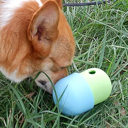 Alimentador de rompecabezas de cápsula de silicona: juguete masticable para dispensar el tratamiento para perros: estimulación mental y alimentación lenta para aliviar el aburrimiento