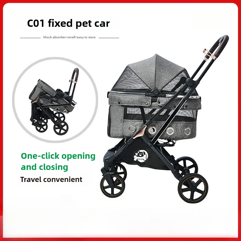 Transportín pliable ligero para perros y gatos – Viajes al aire libre - imagen 3