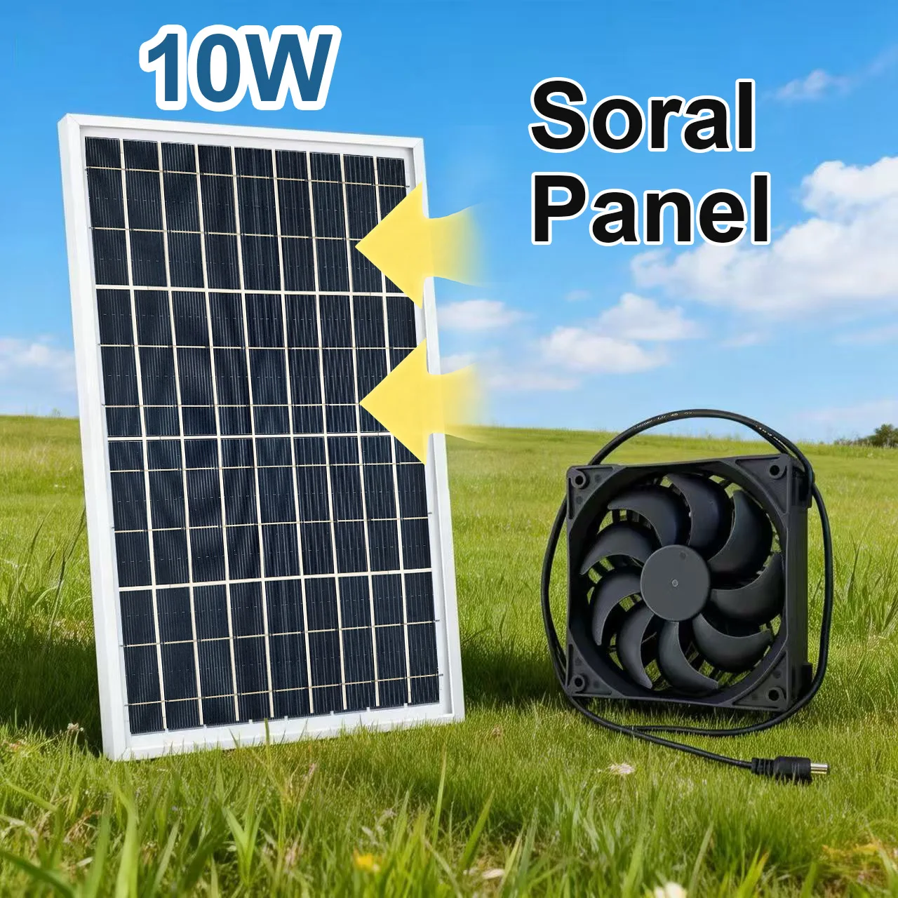 Ventilador solar portátil para gatos y perros – Uso exterior - imagen 4