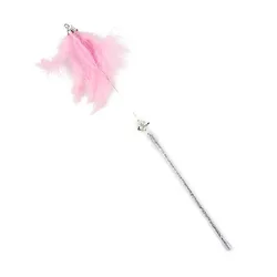 Varita interactiva con plumas y campana para gatos