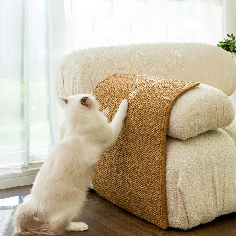 Rascador de gatos, alfombrilla de Sisal para afilar clavos, Protector de sofá, poste rascador de muebles, almohadilla raspadora alternativa para árbol de gato - imagen 2