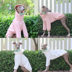 Abrigo ligero con sombrero para galgo italiano
