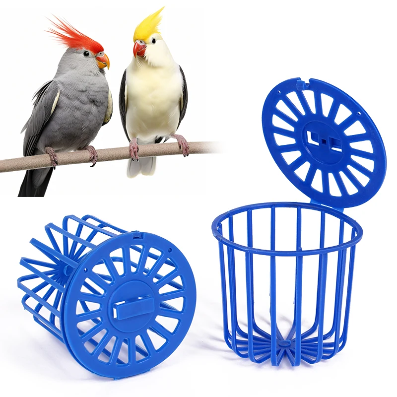 Jaula alimentadora para loros y pájaros, estante para frutas y verduras, accesorios, cesta colgante, contenedor, juguete, suministros para pájaros y mascotas, 1-4 Uds.