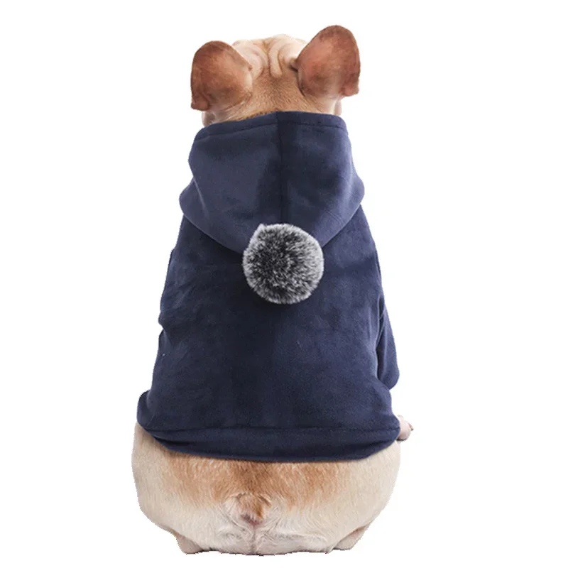 Fashion French Bulldog Pug Dog Coat Jacket for Small Medium Dogs Winter Warm Pet Clothes Puppy Yorkies Sweatshirt Pets Clothing - imagen 5