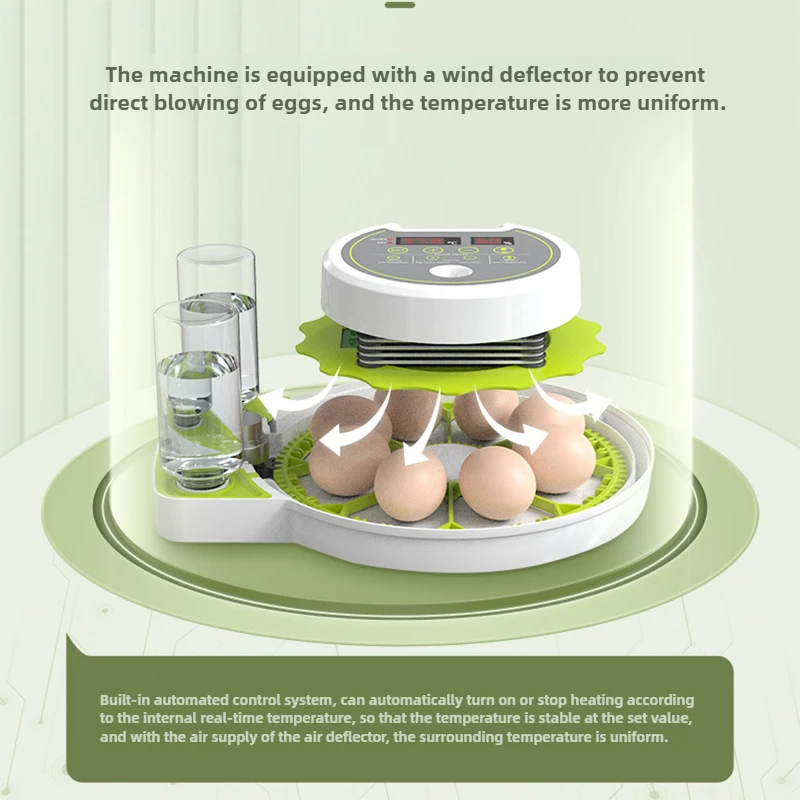 Incubadora inteligente totalmente automática para el hogar, pequeño paloma, loro, pájaro, huevo, platillo especial, caja incubadora de temperatura constante - imagen 4