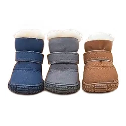 Botas antideslizantes impermeables invierno para perros pequeños
