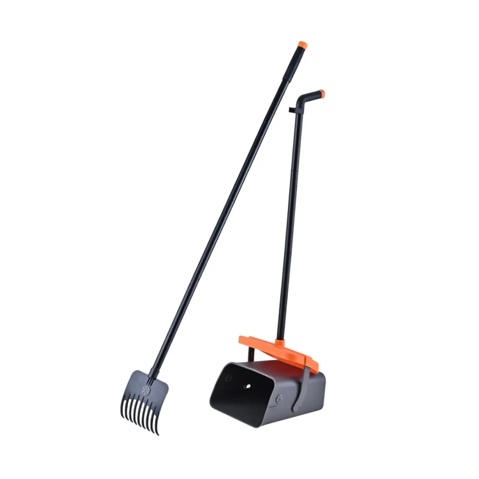 2x Dog Poo Scooper Tray and Rake Set for Kitten Large Medium Small Dogs Yard