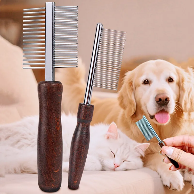 Cepillo de madera mini 2 en 1 – Limpieza facial gatos y aseo perros