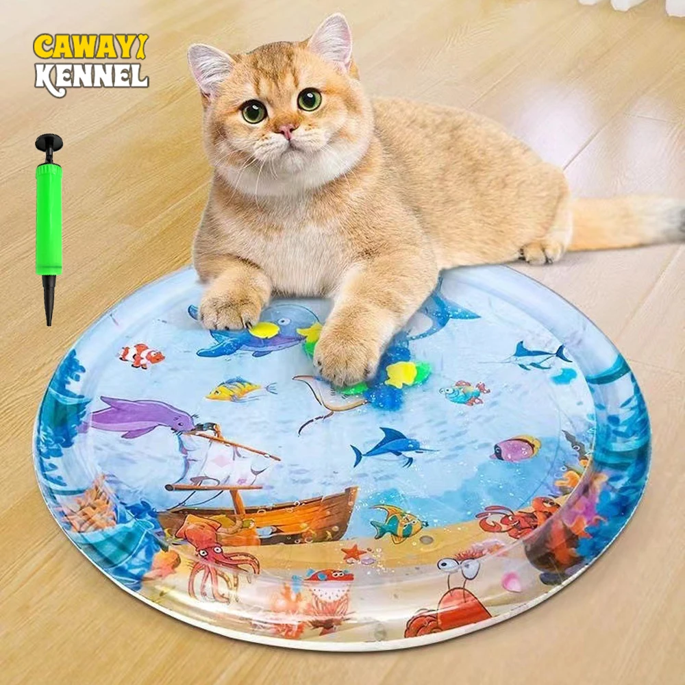 Estera estampada para perros, alfombrilla refrescante de verano para perros, manta para gatos, sofá, cama para perros, almohadilla de inyección de agua de verano para perros pequeños, medianos y grandes