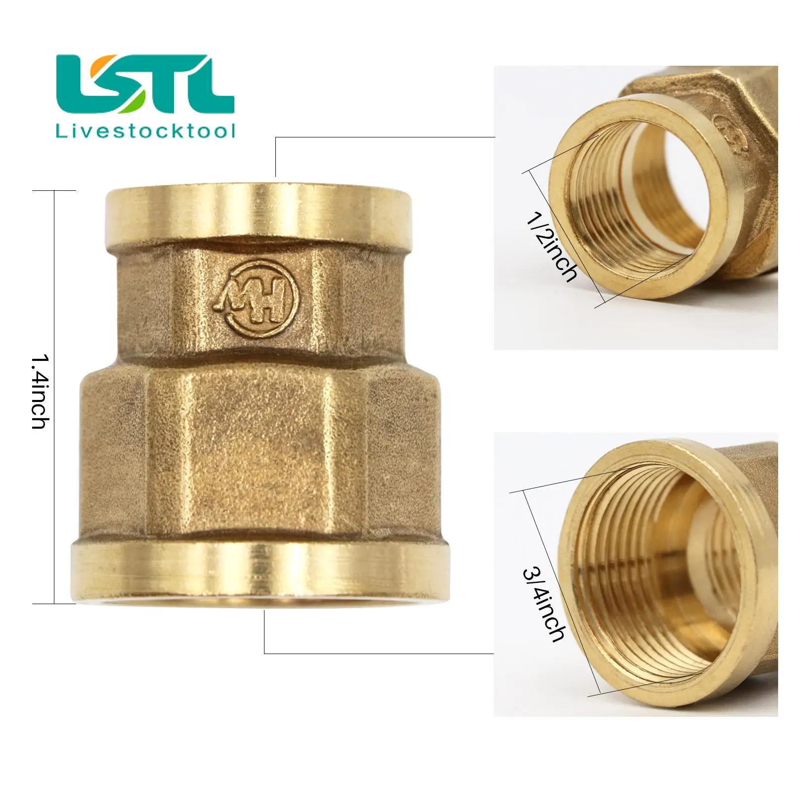 Bebedero de agua de acero inoxidable para perros, caballos y vacos, con válvula de cobre o solo accesorio de válvula de cobre, flotador automático para cultivo - imagen 2