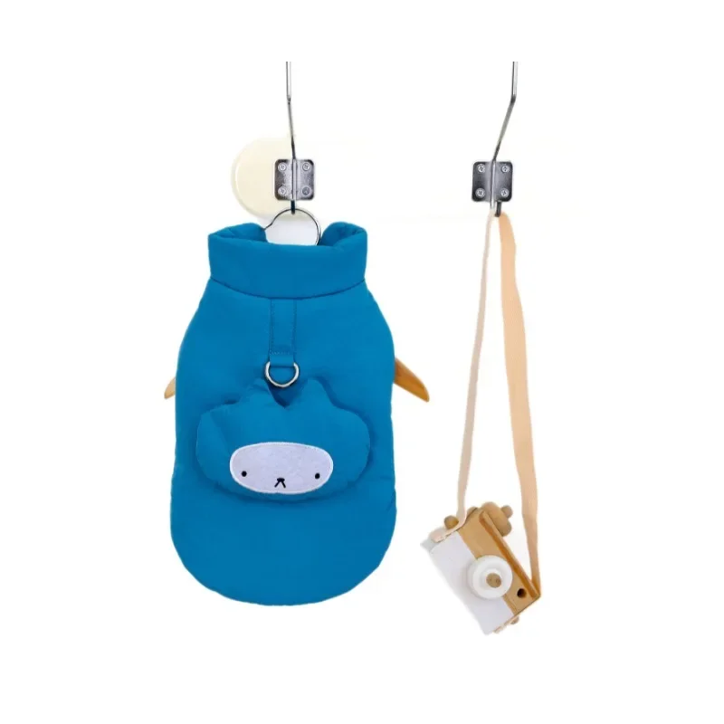 Abrigo de otoño e invierno para mascotas, abrigo grueso de Color sólido para muñecas, Parkas para perros pequeños y medianos, ropa para mascotas, ropa para cachorros