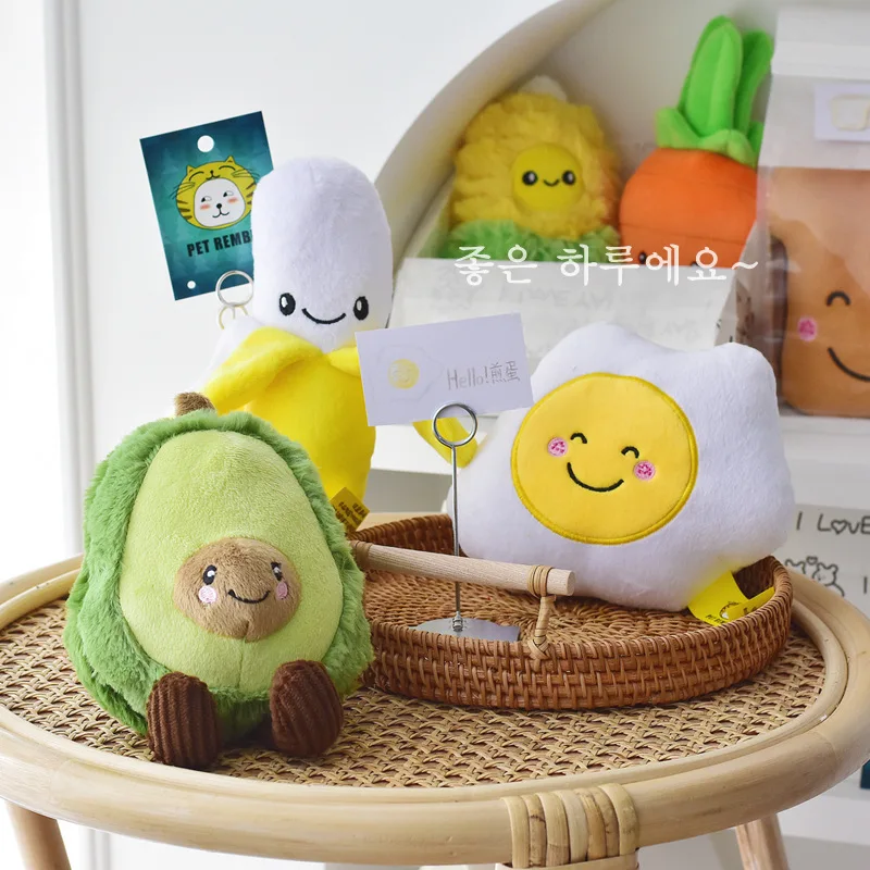 Juguetes de peluche con sonido de frutas para perros y cachorros - imagen 4
