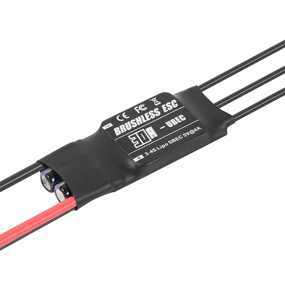 Alta calidad sin escobillas ESC 20A 30A 40A 50A 60A 80A 2-6S Lipo SBEC controlador de velocidad programador tarjeta de configuración para avión RC FPV - imagen 2